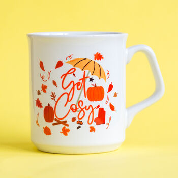Cosy Autumn Leaves Hot Drinks Mug, 2 of 5