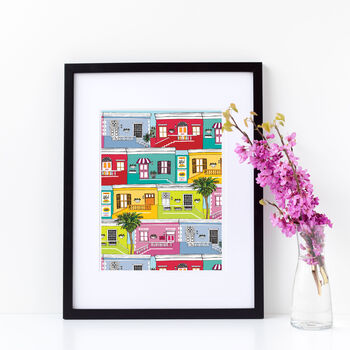 Colourful Cape Town Houses Art Print, 6 of 6
