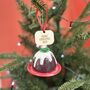 Personalised Christmas Pudding Bauble, thumbnail 1 of 3