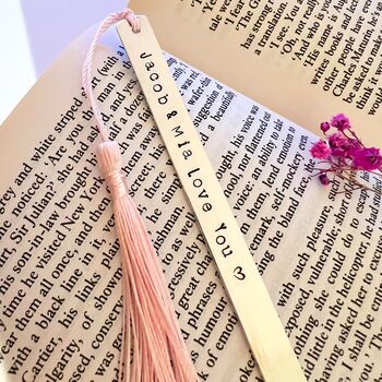 Personalised Love You Bookmark Gift For Her, 2 of 4