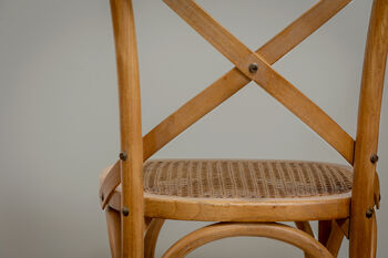 Gainsborough Brown Cross Back Dining Chair, 9 of 12