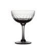 A Set Of Four Smoky Champagne Saucers With Lens Design, thumbnail 1 of 2