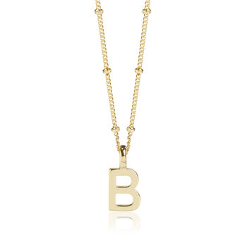 Letter Necklace 925 Silver Or 18ct Gold Plated Vermeil, 7 of 7