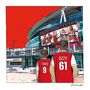 Arsenal Personalised Stadium Print Or Card, thumbnail 1 of 10