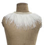 Ivory Ostrich Feather Capelet, thumbnail 2 of 6