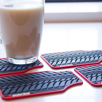 Car Mat Drinks Coasters Gift For Him X Four, 6 of 6