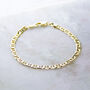 Gold Marine Link Chain Bracelet, thumbnail 2 of 9