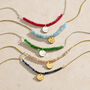 Personalised Dark Blue Semi Precious Beaded Necklace, thumbnail 5 of 8