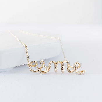 Personalised Handcrafted Name Necklace 14k Gold Filled, 2 of 11