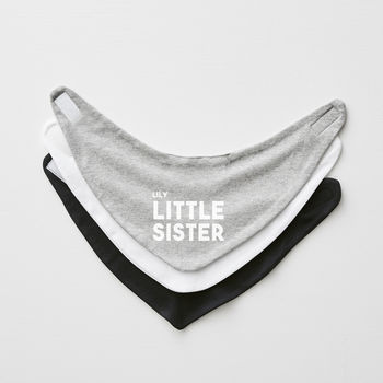 Personalised Little Sister Bib, 2 of 4