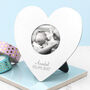 Personalised Heart Photo Frame In Silver, thumbnail 1 of 5