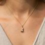 Bunny Charm Necklace, Sterling Silver Or Gold Plated, thumbnail 2 of 11