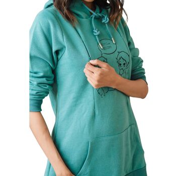 Thoughts Aqua Hoodie Customizable, 3 of 8