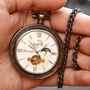 Bronze Open Face Personalised Pocket Watch, thumbnail 3 of 4
