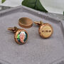 Personalised Hidden Photo And Message Twist Cufflinks, thumbnail 2 of 7