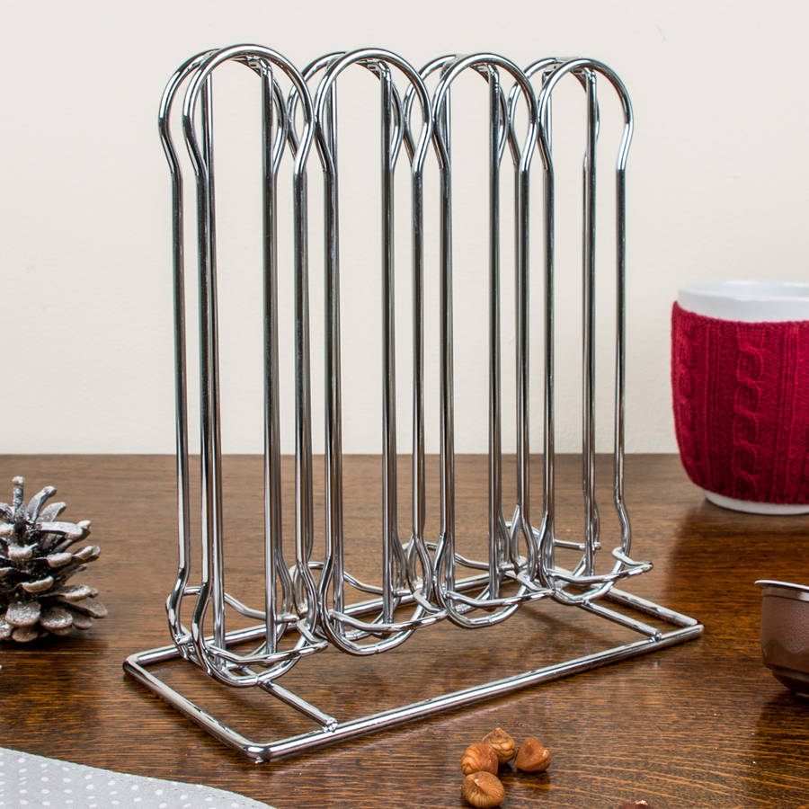 Stainless Steel 40 Nespresso Pod Holder By Dibor