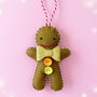 Baby's First Christmas Gingerbread Man Decoration, thumbnail 4 of 10