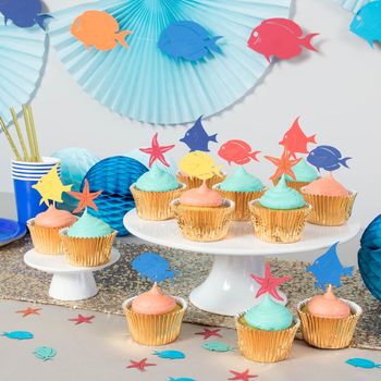 Tropical Fish Cupcake Toppers, 3 of 4