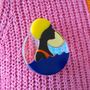 Sea Swimming Acrylic Brooch, thumbnail 4 of 8