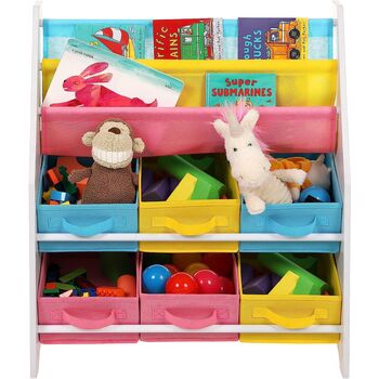 Storage Organiser Shelf Unit Containers Book Rack, 2 of 9