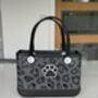 Personalised Croc Bag Tote, With Name Initial Charm, thumbnail 1 of 12