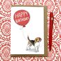 Personalised Beagle Birthday Card, thumbnail 4 of 4