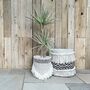 Chunky Recycled Tassel Plant Pot, thumbnail 8 of 9
