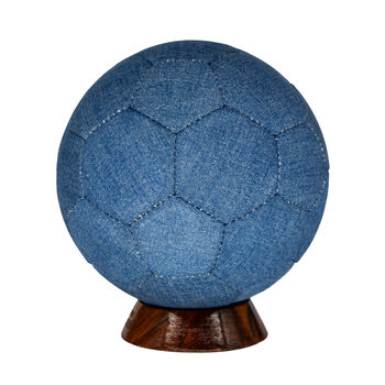 Personalised Denim Football Ball 32 Panel Jeans Ball, 5 of 5