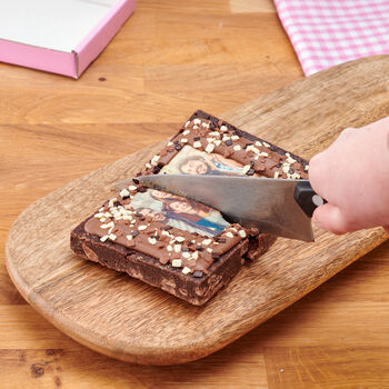 Personalised Photo Brownie Slab Letterbox Friendly, 6 of 6