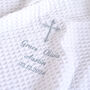 Personalised White Christening Shawl, thumbnail 8 of 9