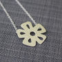 Sterling Silver Watercolour Small Daisy Necklace, thumbnail 2 of 4