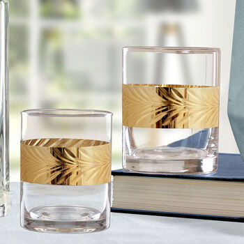 Two Luxury Gold Whisky Tumblers, 4 of 11