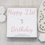 Sterling Silver Necklace – Happy 21st Birthday, thumbnail 1 of 3