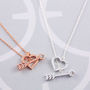 Heart And Arrow Lariat Necklace, thumbnail 5 of 8