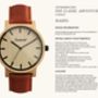 Classic Hazel Unisex Wood Watch, thumbnail 7 of 7