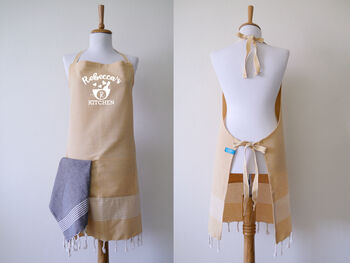 Personalised Soft Cotton Apron And Tea Towel, 6 of 11