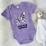 Dare To Be Different Zebra Jungle Babygrow, thumbnail 1 of 10