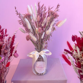 Valentines Dried Flower Gift With Vase, 5 of 6