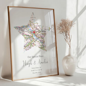 Our Special Place Ordnance Survey Landranger Personalised Map Print Anniversary Gift, 6 of 12