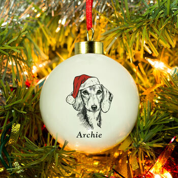 Personalised Dog Breed Christmas Bauble, 4 of 12
