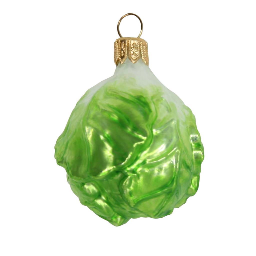 Glass Brussel Sprout Bauble