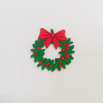 Christmas Wreath Handmade Card, 2 of 2