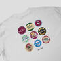 West Ham Beer Mats Oversized T Shirt, thumbnail 3 of 8