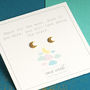Gold Crescent Moon Sterling Silver Stud Earrings, thumbnail 2 of 8