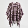 Caramel And Chocolate Check Cape, thumbnail 3 of 6