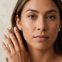 Sterling Silver March Aquamarine Birthstone Stud Earrings, thumbnail 1 of 8