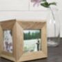 Personalised Oak Wedding Photo Cube, thumbnail 7 of 7