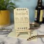 No1 Dad Father's Day Wooden Card, thumbnail 8 of 9