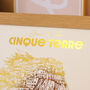 Personalised Cinque Terre Foiled Print Gift For Couples, thumbnail 4 of 7