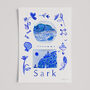 Sark, Channel Islands Blue Painted Scenes Print, thumbnail 4 of 6